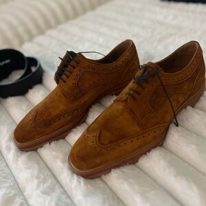 Men's Classic Brown Suede Brogues